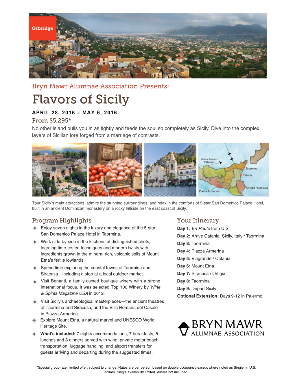 Bryn Mawr Sicily Flyer.Pdf
