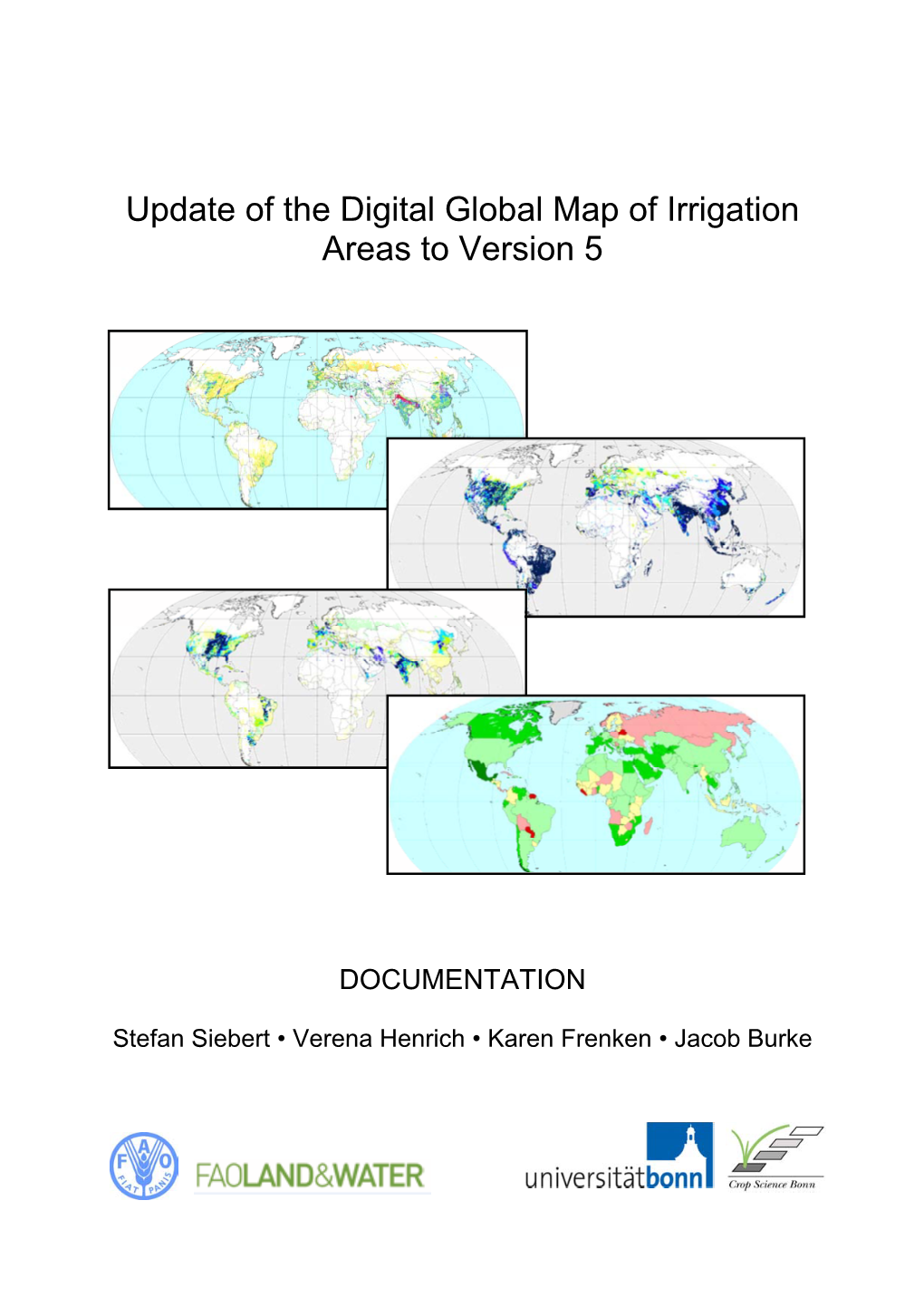 Update of the Digital Global Map of Irrigation Areas to Version 5