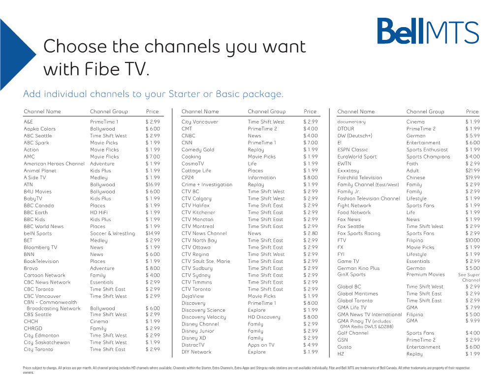 Pick and Pay Channel Pricing Fibe for Web.Indd