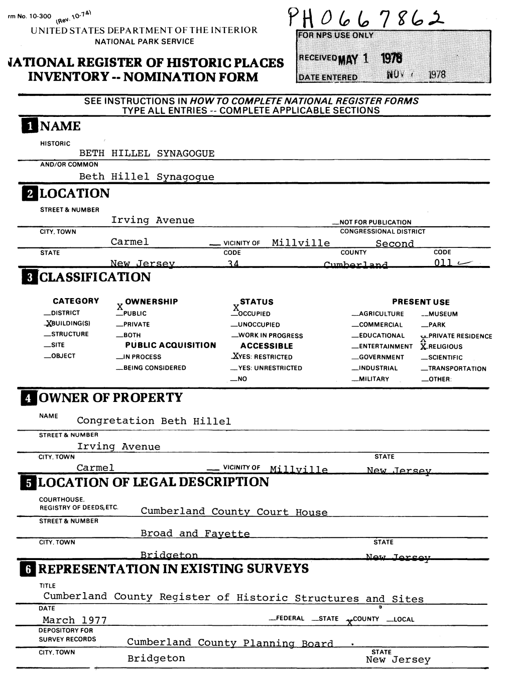 LOCATION of LEGAL DESCRIPTION COURTHOUSE, REGISTRY of Deeds.Etc