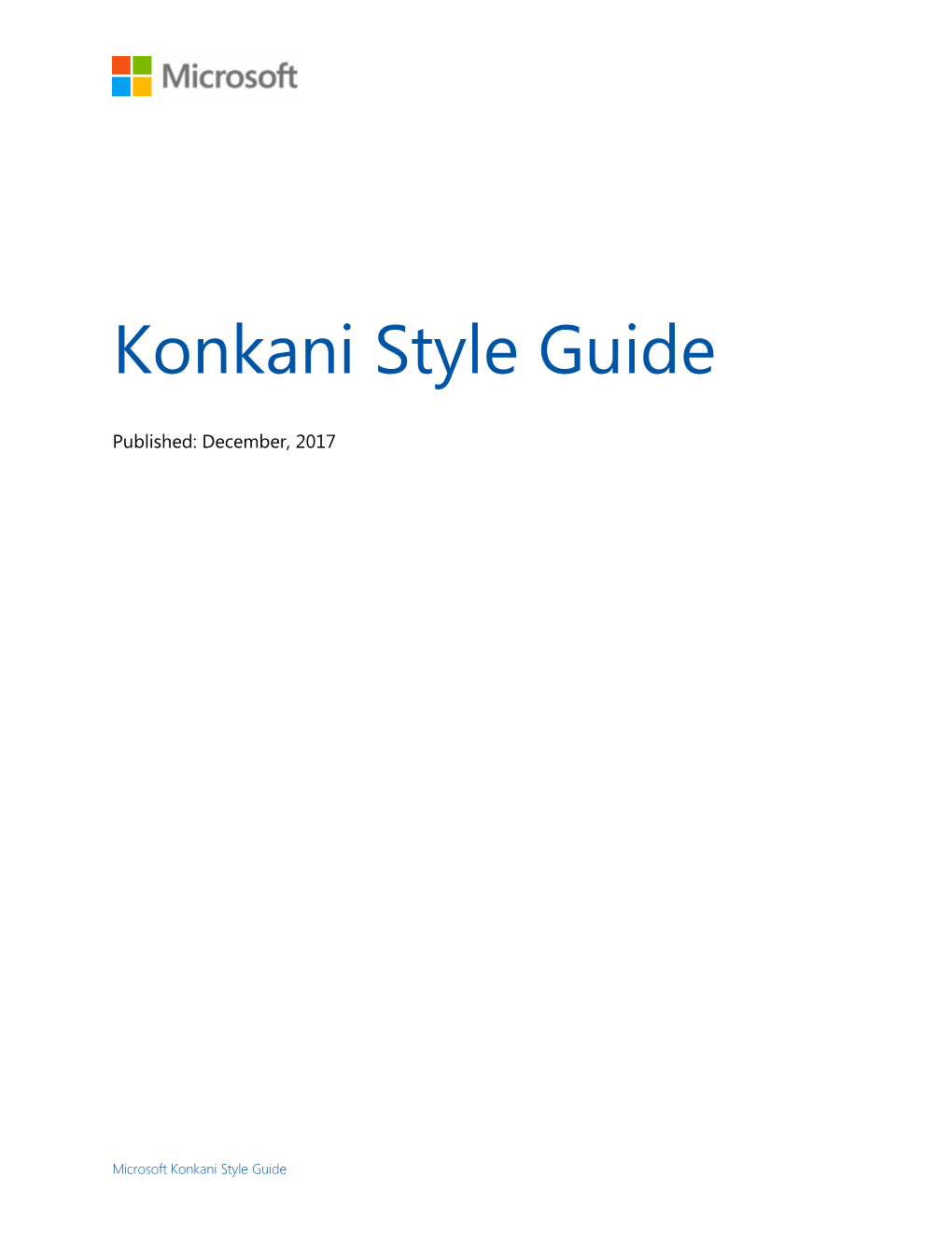Konkani Style Guide