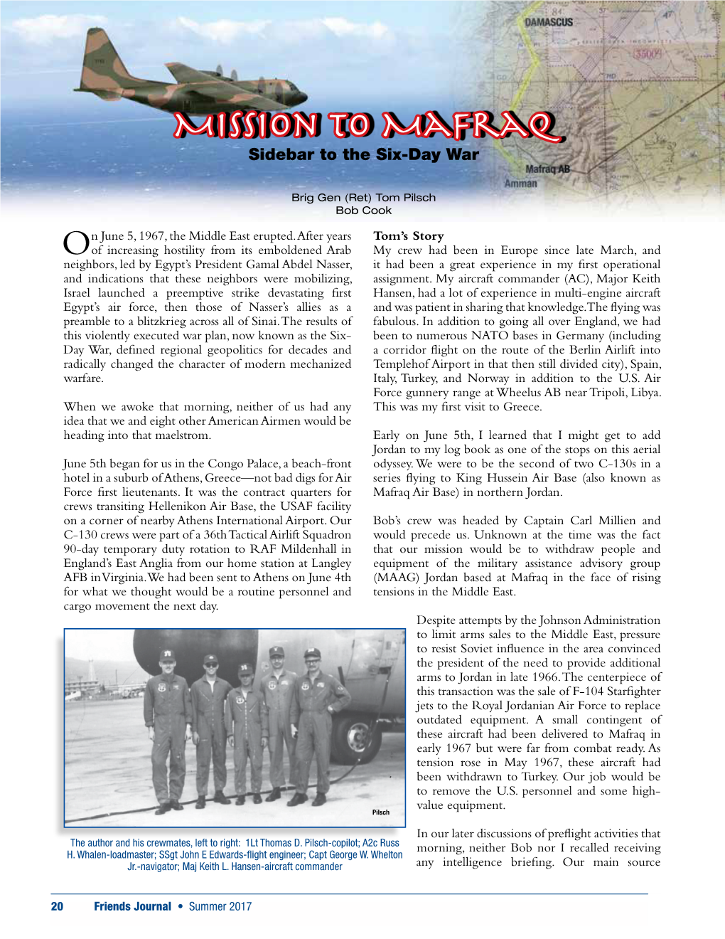 Mission to Mafraq Sidebar to the Six-Day War
