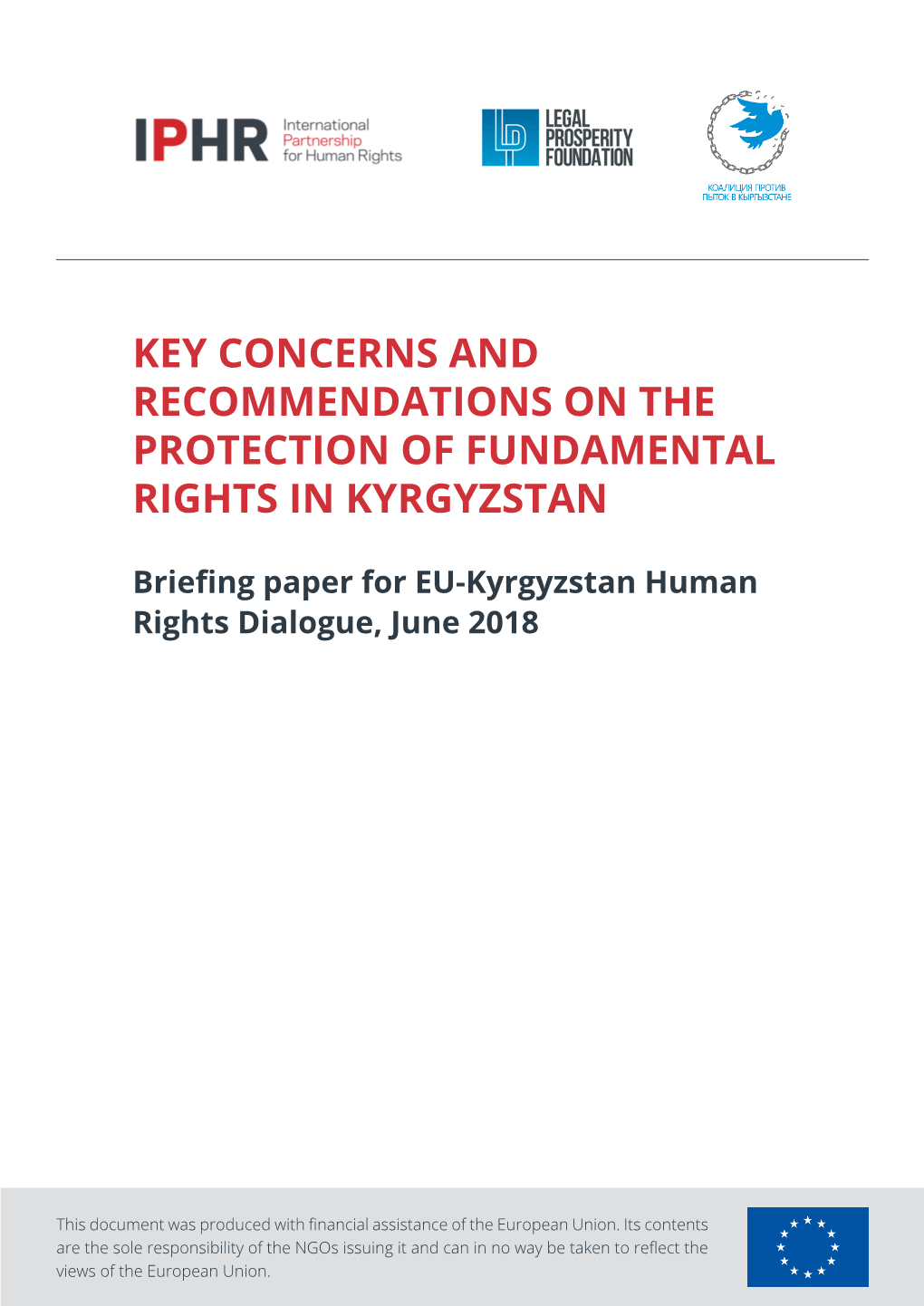 Key Concerns and Recommendations on the Protection of Fundamental Rights in Kyrgyzstan