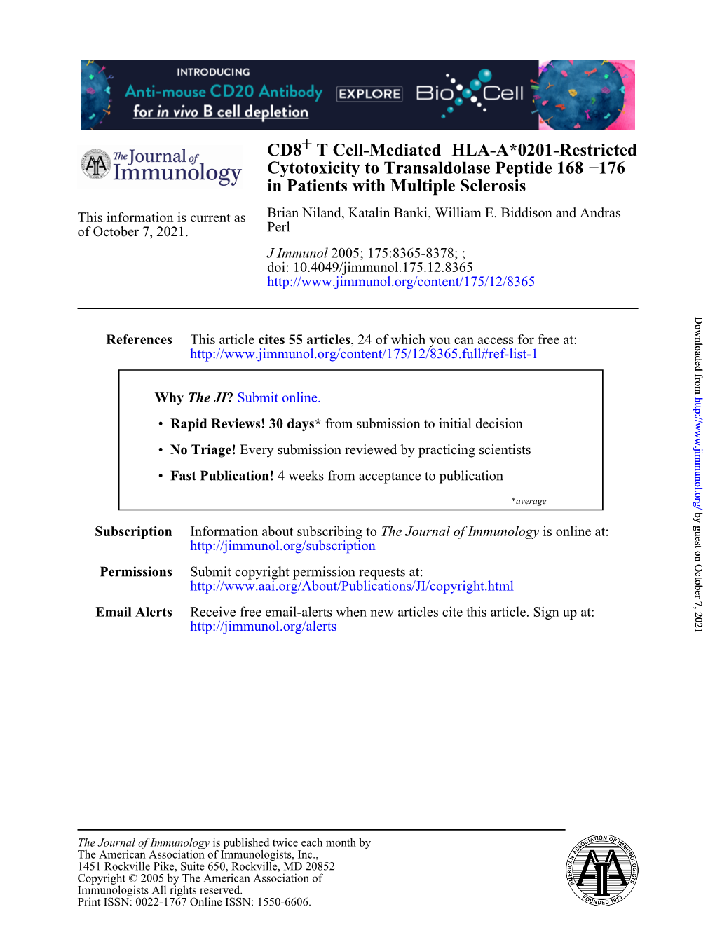 In Patients with Multiple Sclerosis