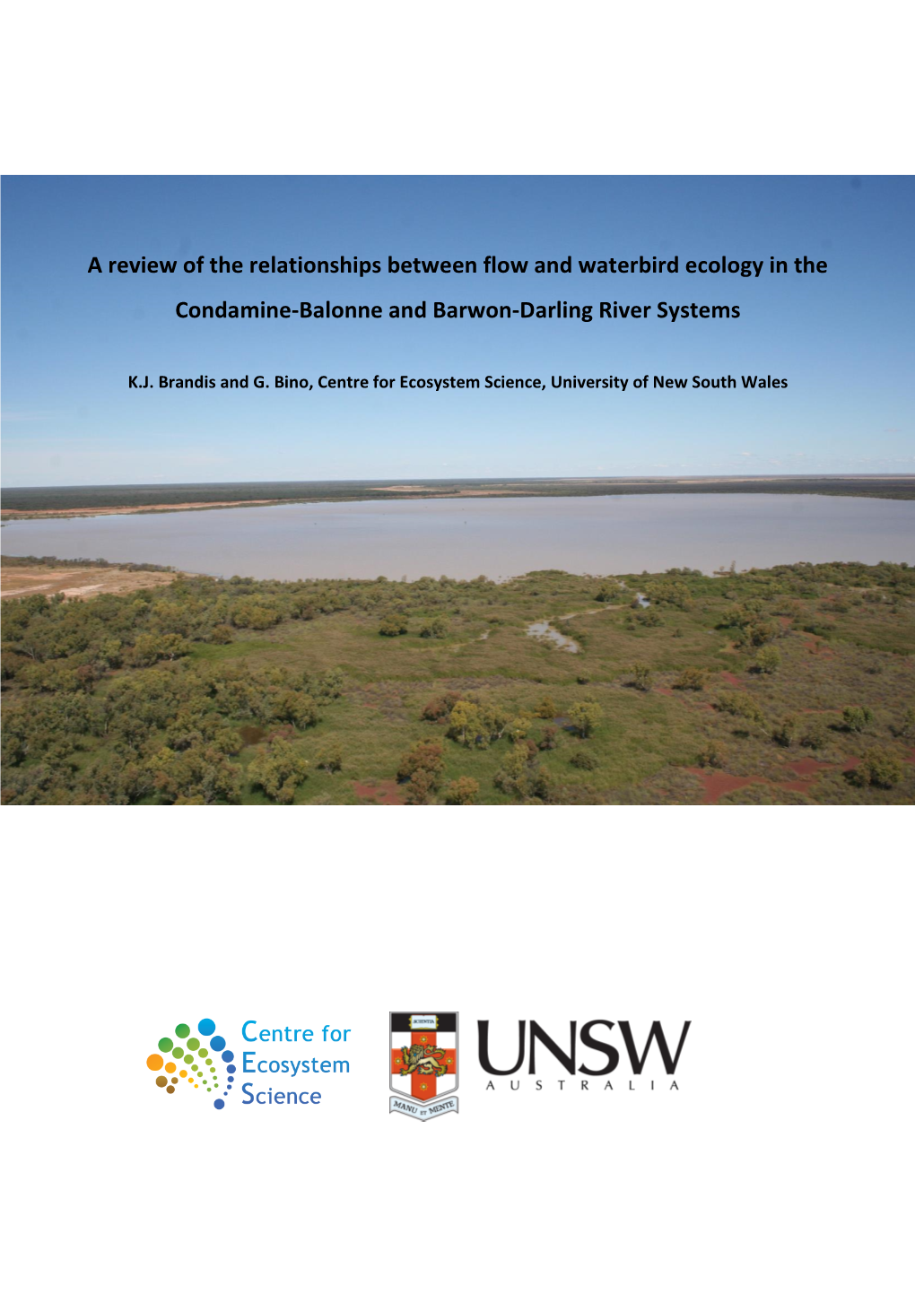A Review of the Relationships Between Flow and Waterbird Ecology in the Condamine-Balonne and Barwon-Darling River Systems