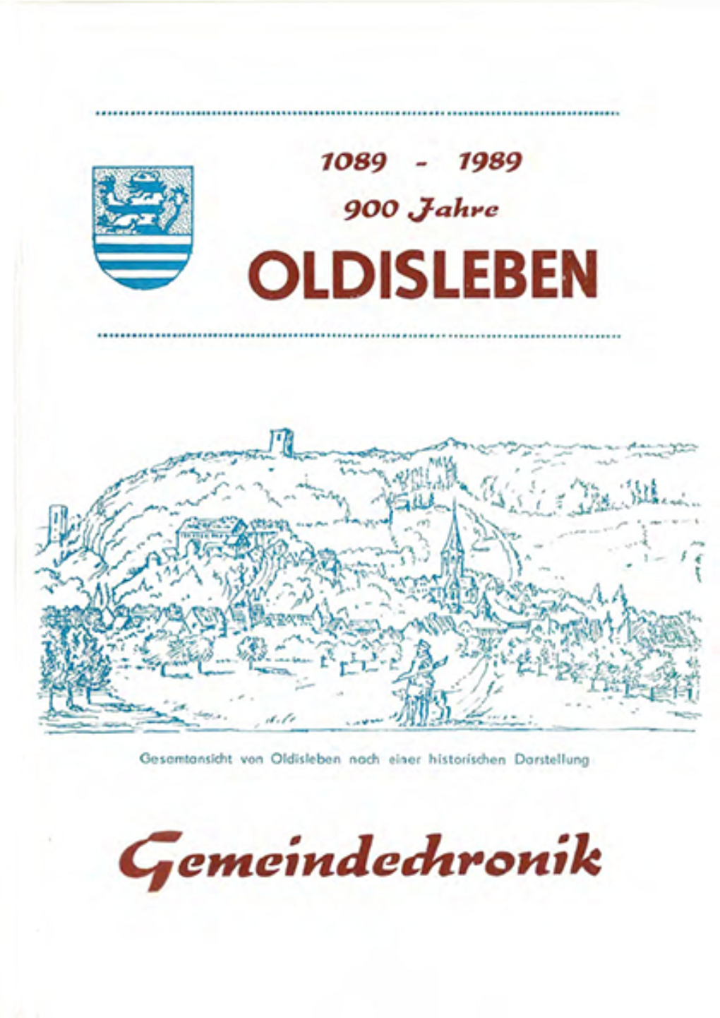 Oldislebener Chronik Von 1089 Bis 1989