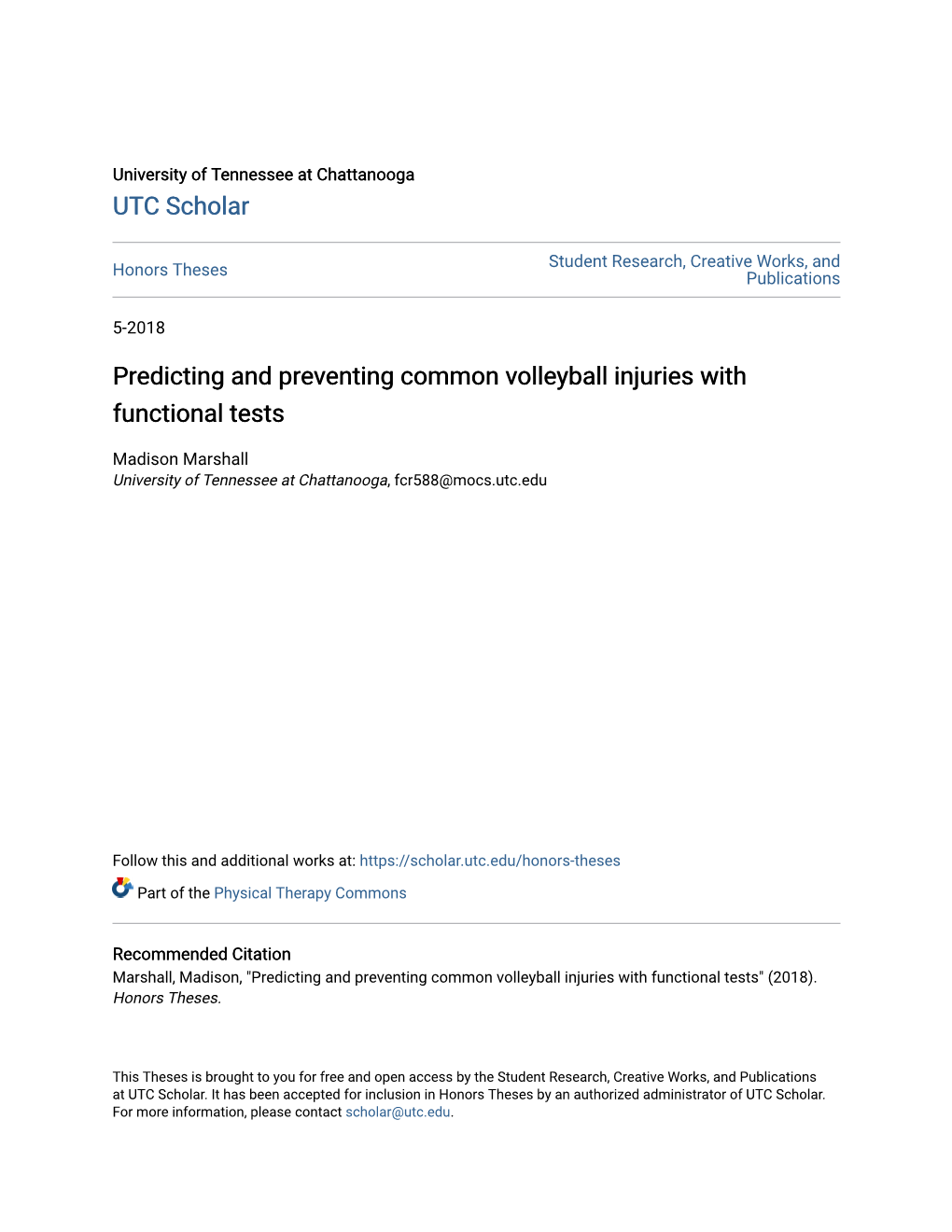 Predicting and Preventing Common Volleyball Injuries with Functional Tests