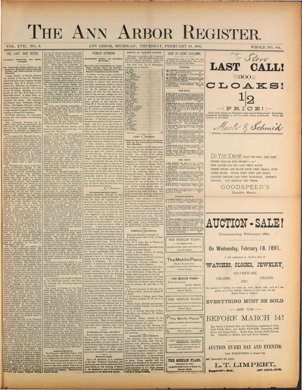The Ann Arbor Register. Vol