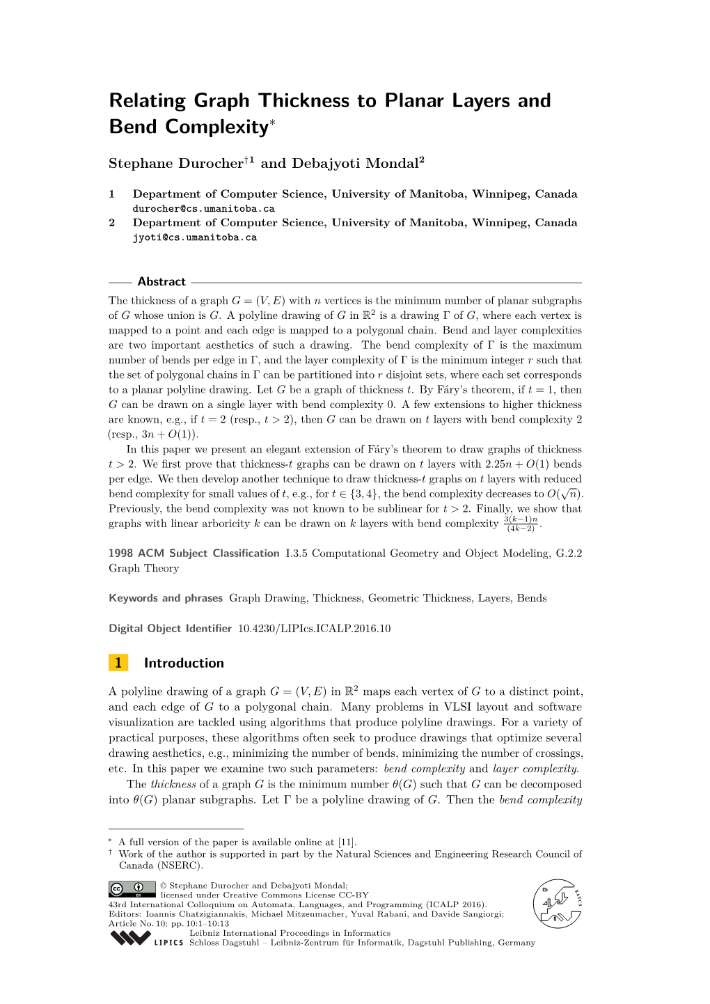 Relating Graph Thickness to Planar Layers and Bend Complexity∗