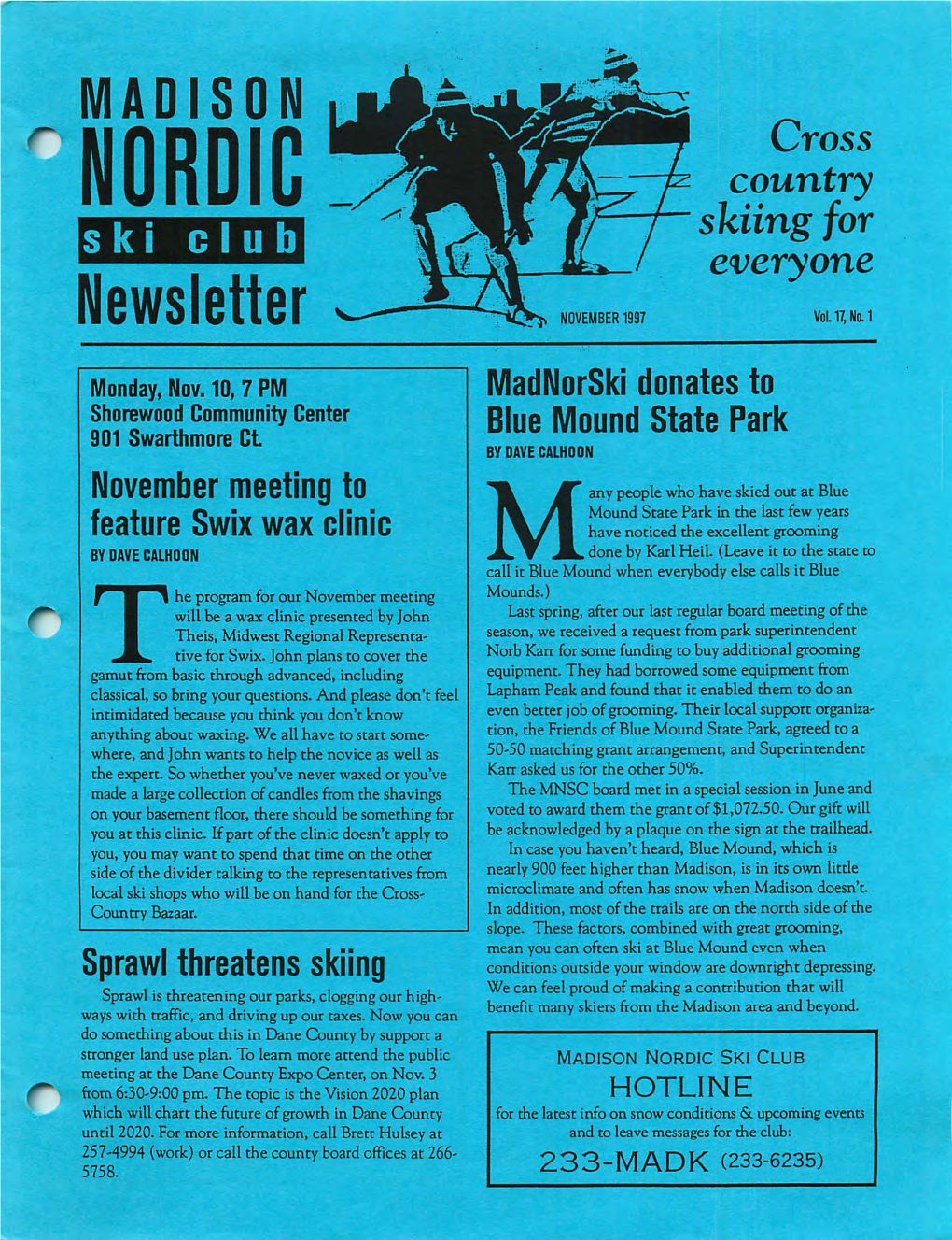 Madnorskinews, November 1997