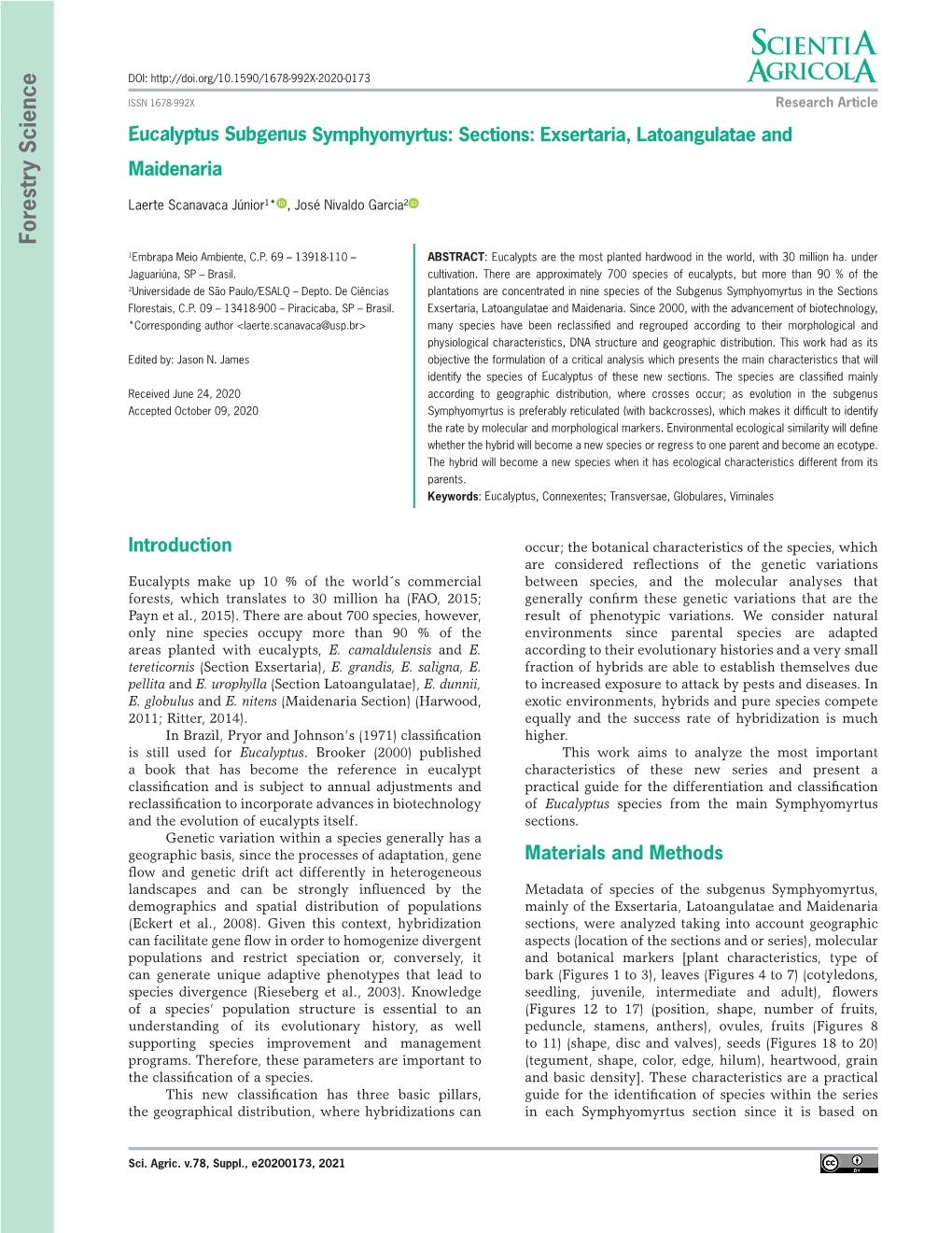 Forestry Science Forestry 1Embrapa Meio Ambiente, C.P