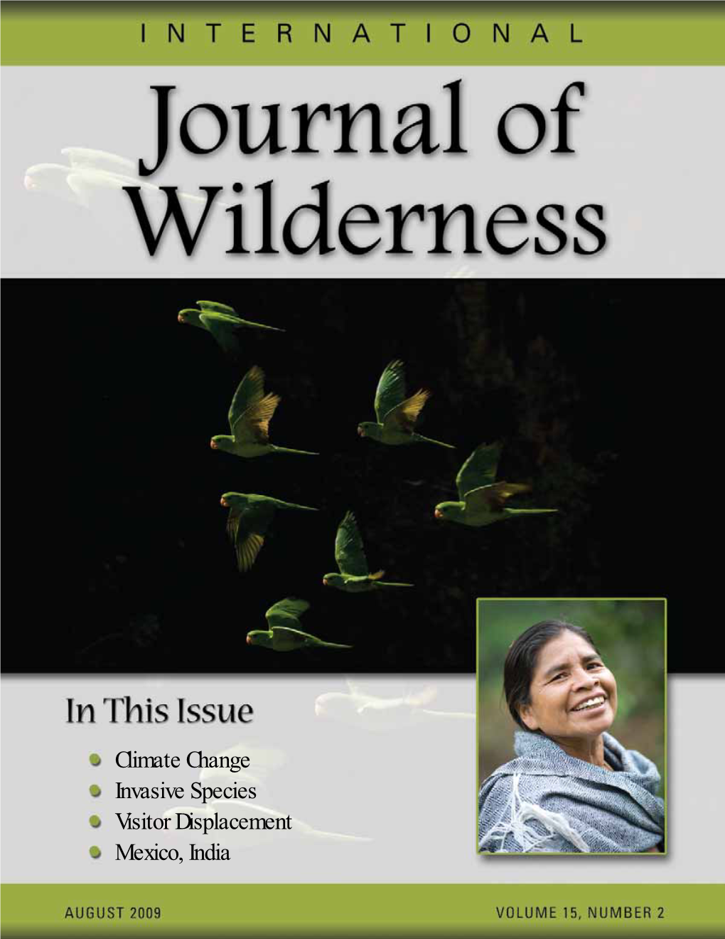 Climate Change Invasive Species Visitor Displacement Mexico, India INTERNATIONAL Journal of Wilderness