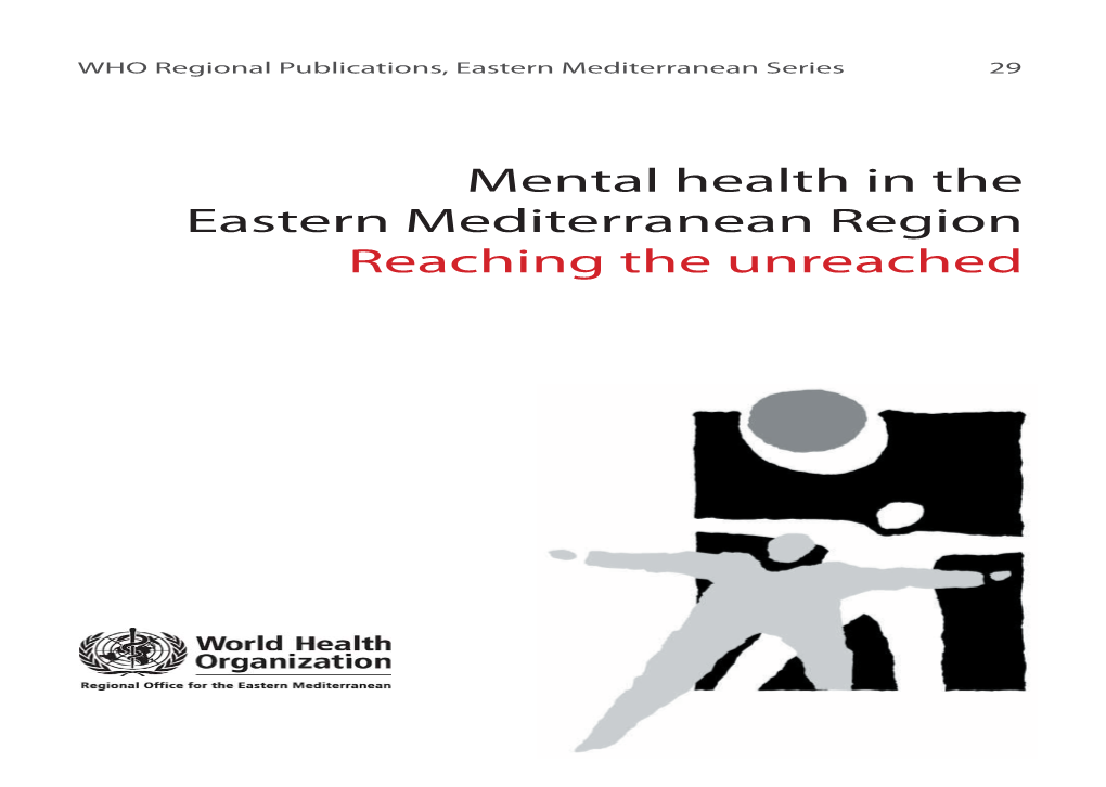 Mental Health in the Eastern Mediterranean Region Reaching the Unreached