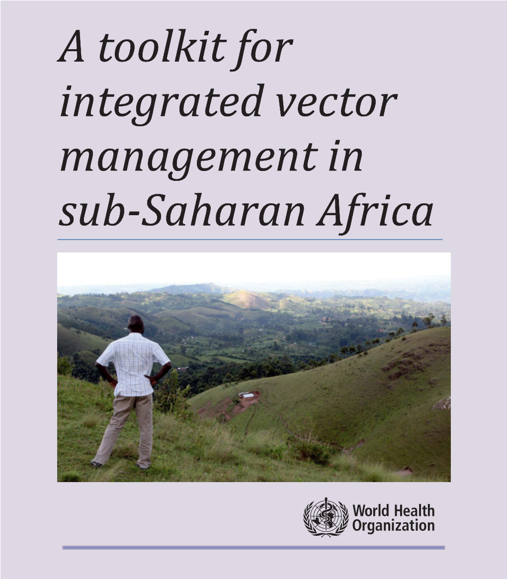 A Toolkit for Integrated Vector Management in Sub-Saharan Africa