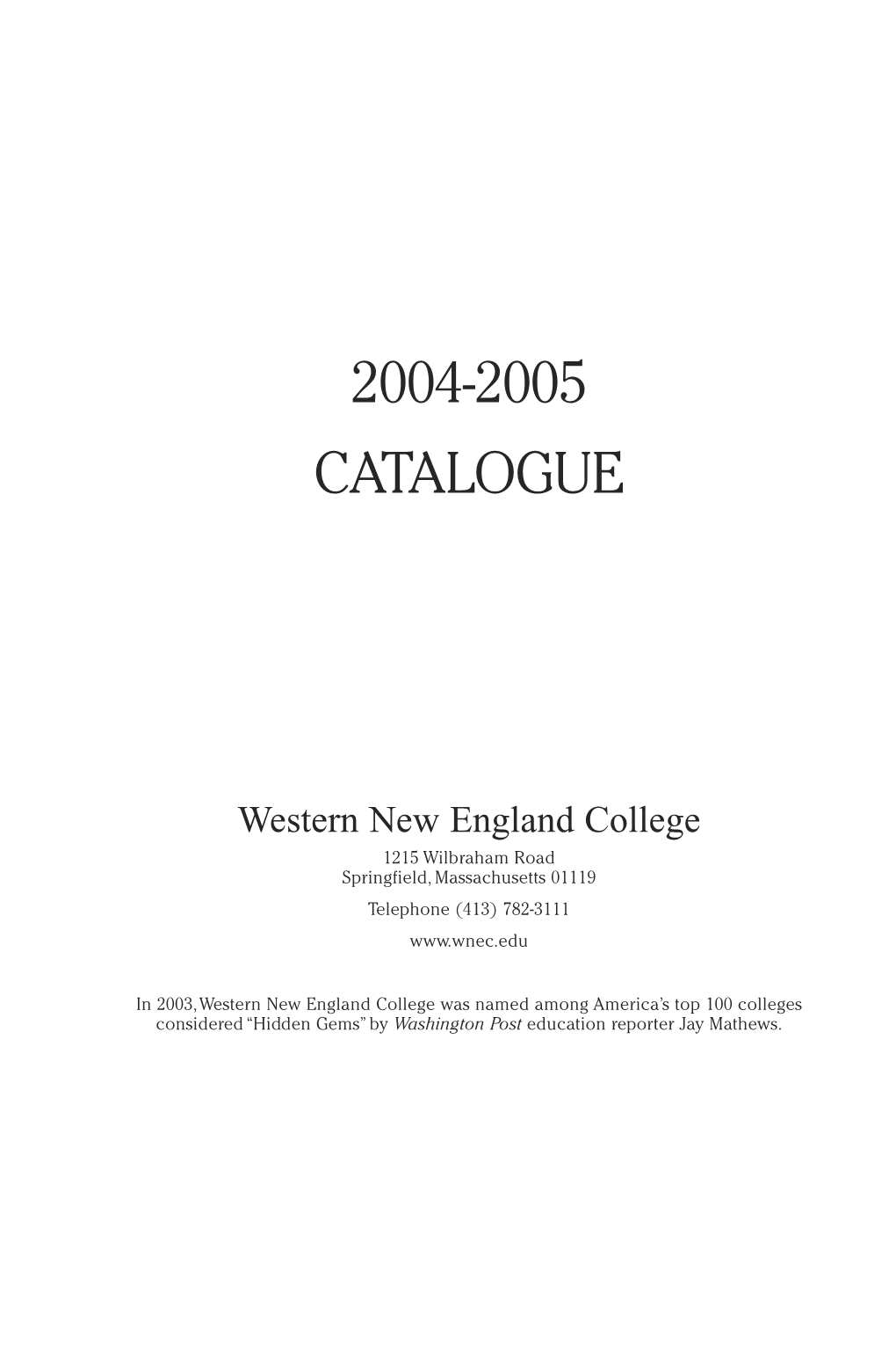 2004-2005 Catalogue