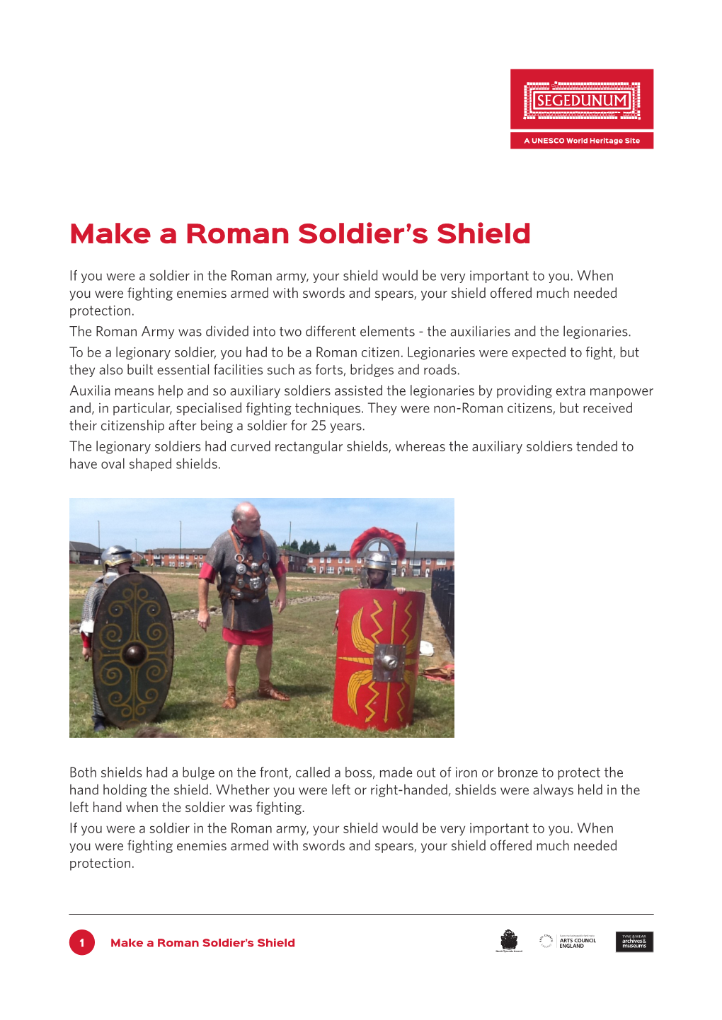 Make a Roman Soldier's Shield
