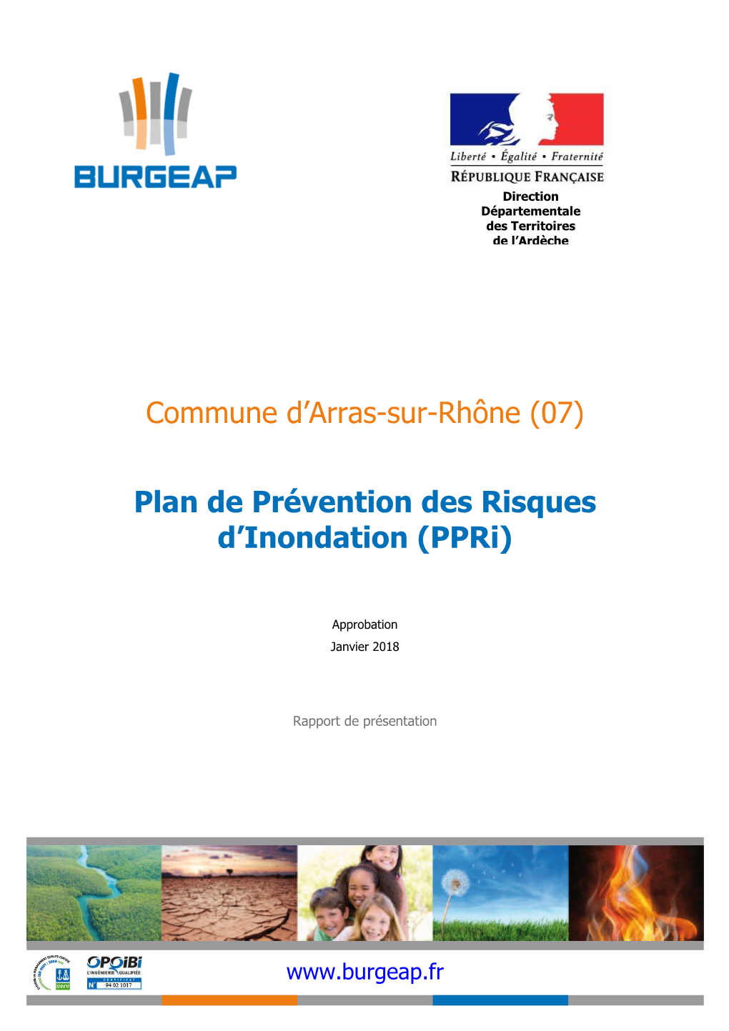 Commune D'arras-Sur-Rhône (07) Plan De Prévention Des Risques D'inondation (Ppri)