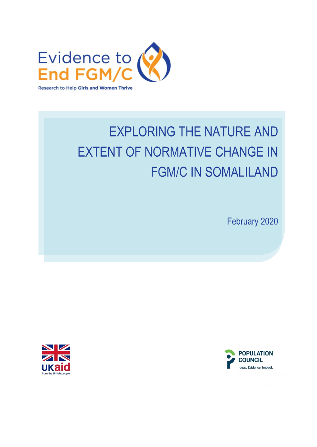 Exploring the Nature and Extent of Normative Change in Fgm/C in Somaliland