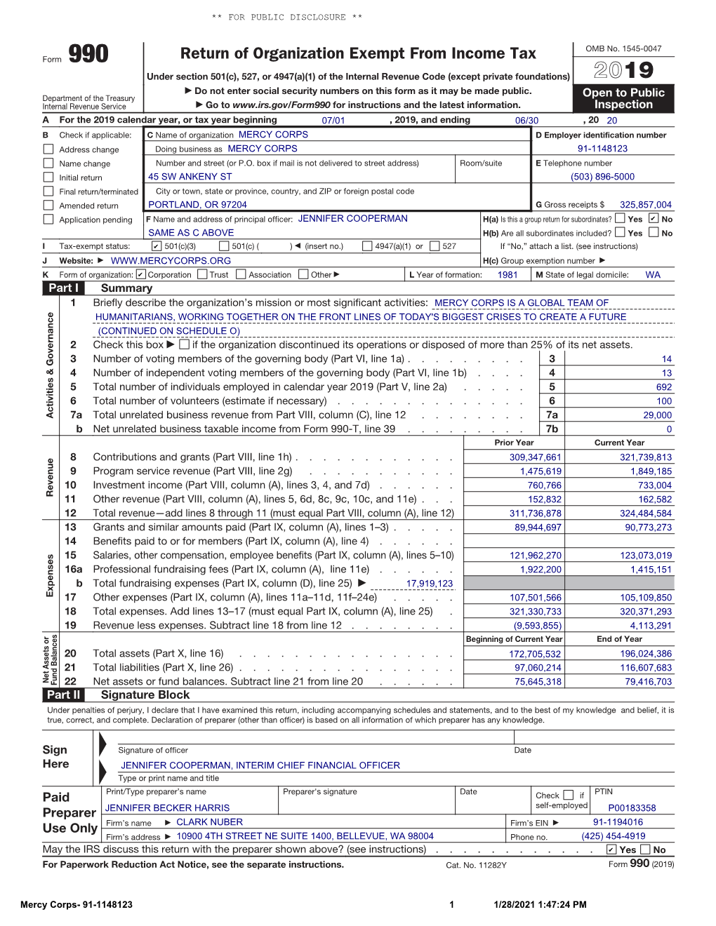 Return of Organization Exempt from Income