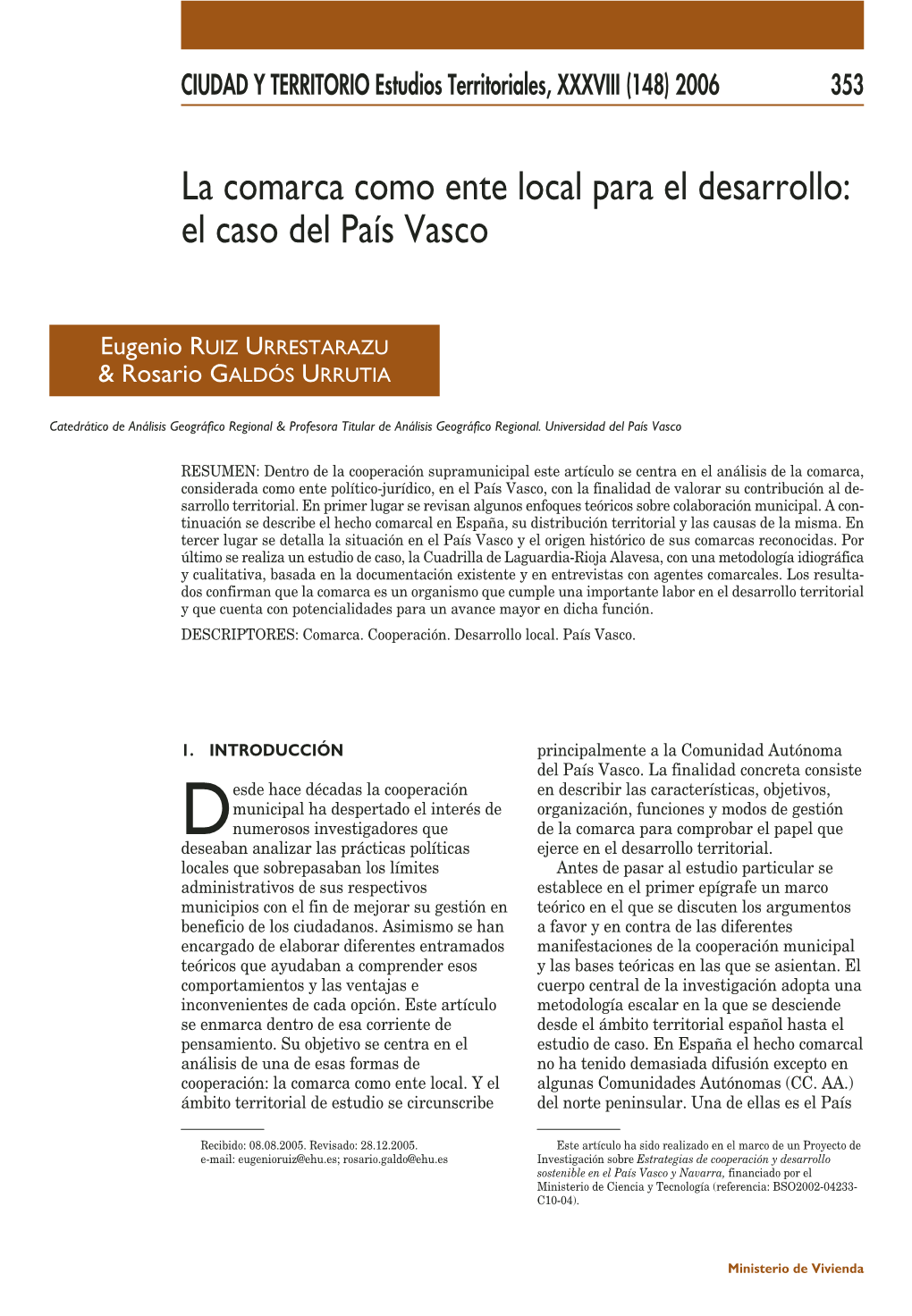 El Caso Del País Vasco