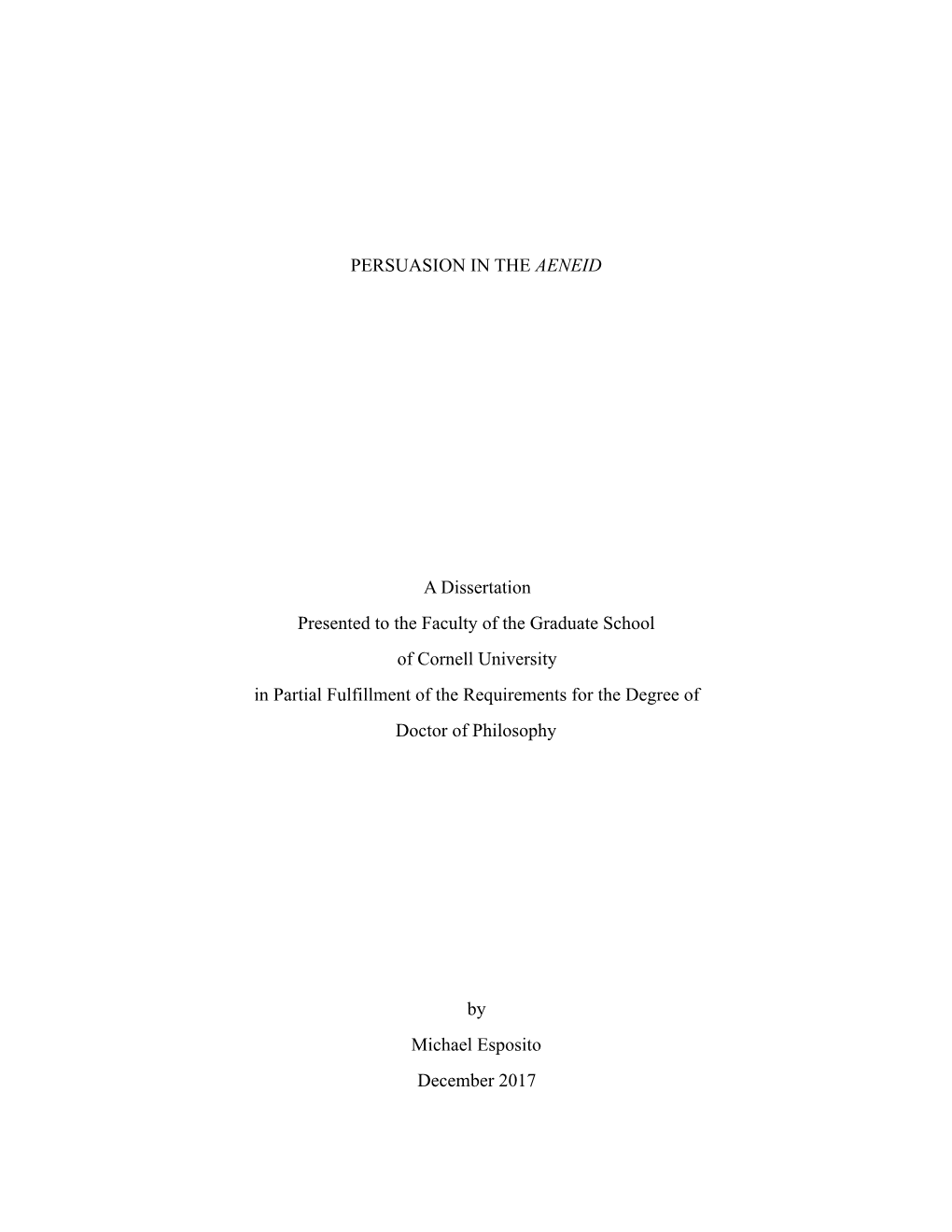 Esposito,Michael Dissertation Persuasion in the Aeneid