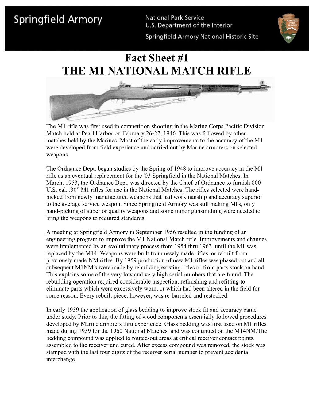 The M1 National Match Rifle s1