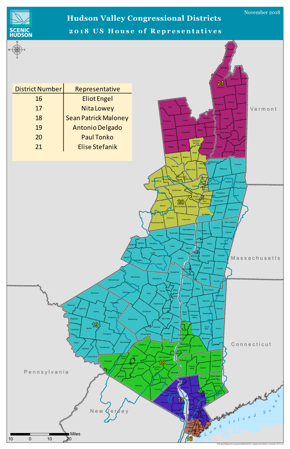 Hudson Valley Congressional Districts 2018 US House of Representatives