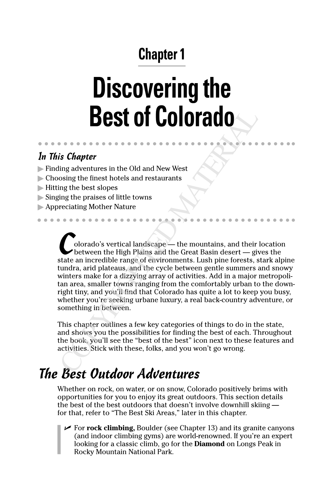 Discovering the Best of Colorado