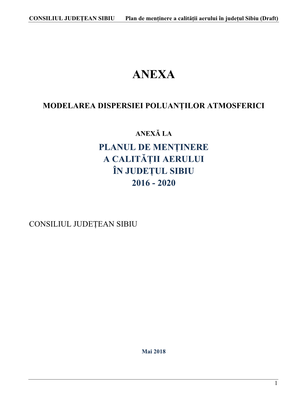 Modelarea Dispersiei Poluanților Atmosferici