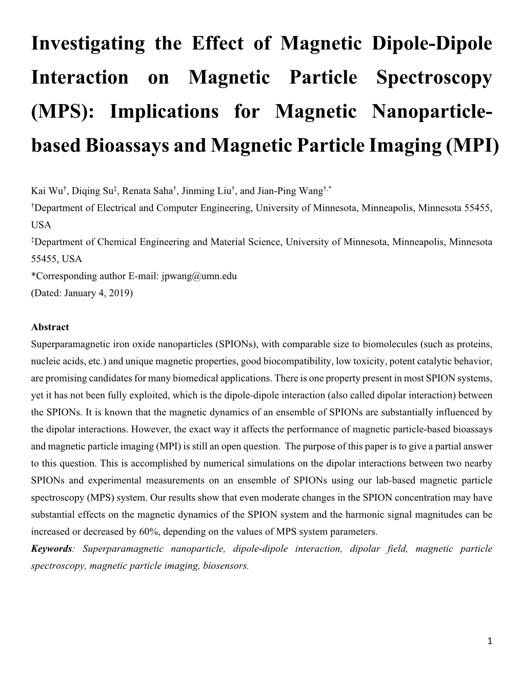 Investigating the Effect of Magnetic Dipole-Dipole Interaction On