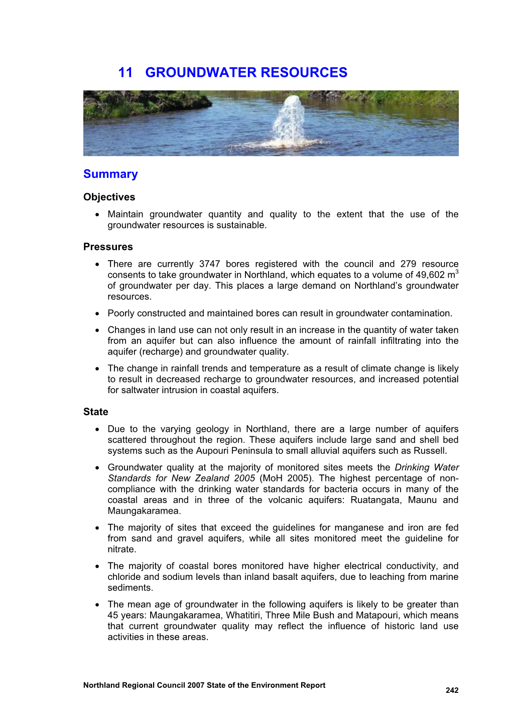 11 Groundwater Resources