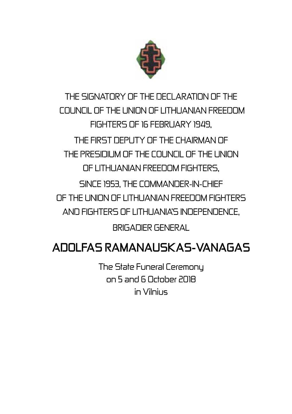 Adolfas Ramanauskas-Vanagas