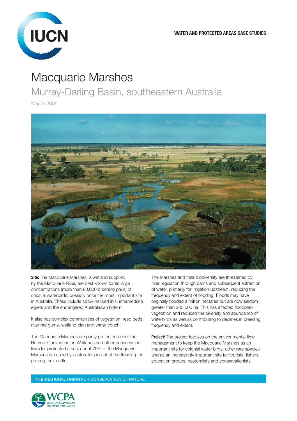 Macquarie Marshes Murray-Darling Basin, Southeastern Australia March 2009