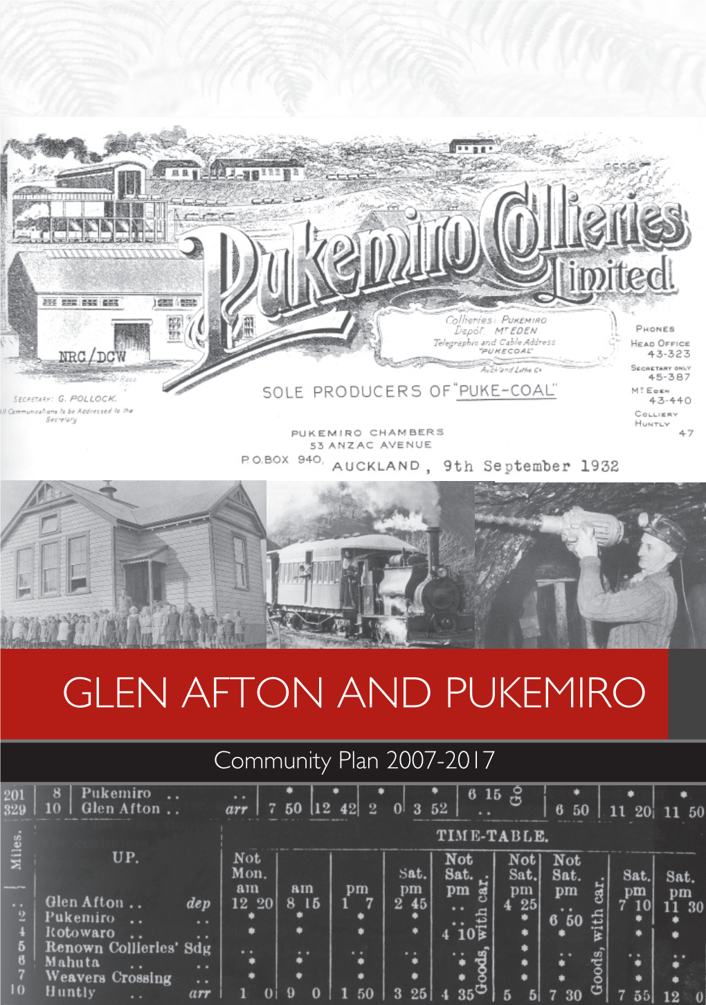 Glen Afton Pukemiro Plan Draft.Indd