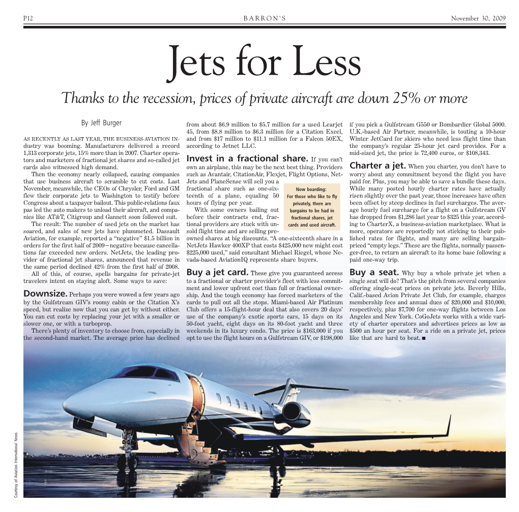 Jets for Less the 25