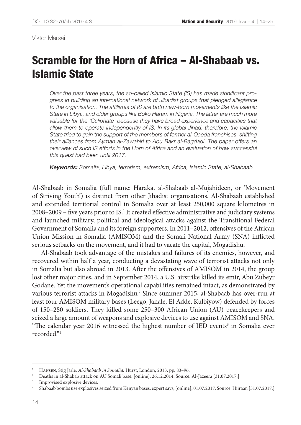 Scramble for the Horn of Africa – Al-Shabaab Vs. Islamic State