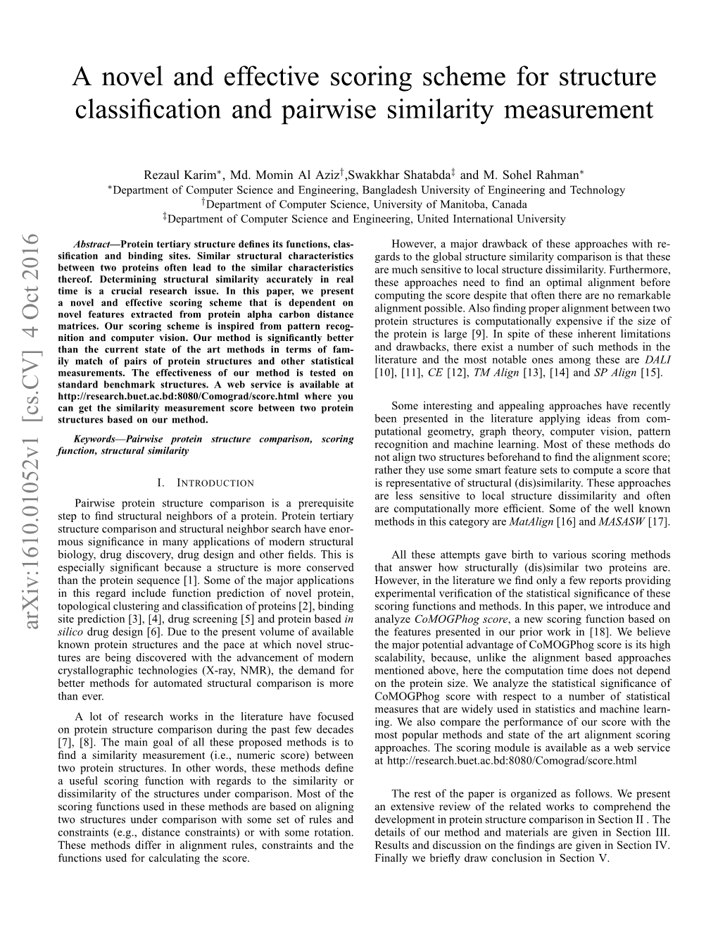 A Novel and Effective Scoring Scheme for Structure Classification And