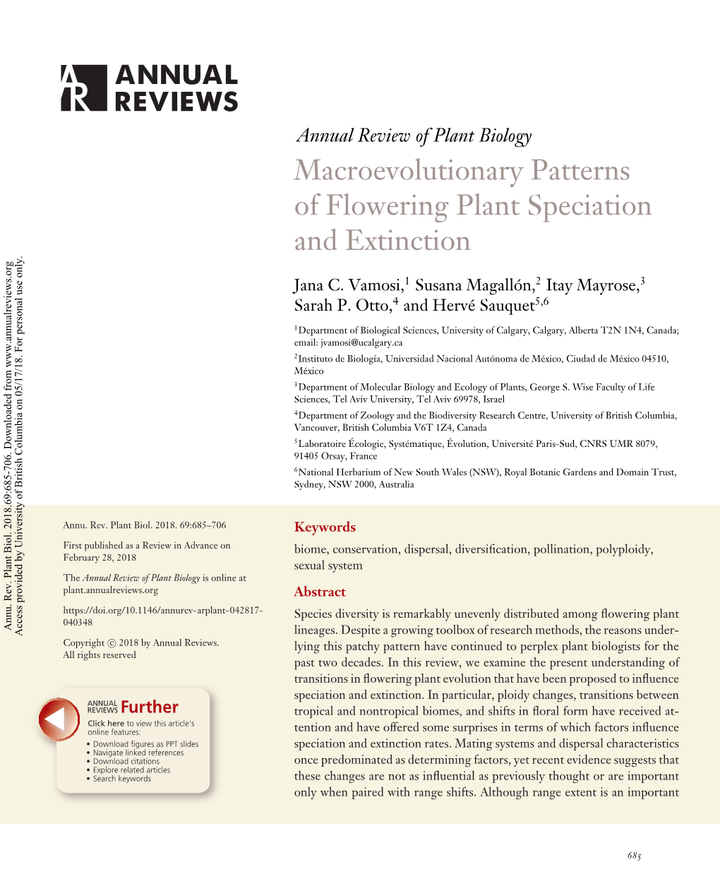 Macroevolutionary Patterns of Flowering Plant Speciation and Extinction
