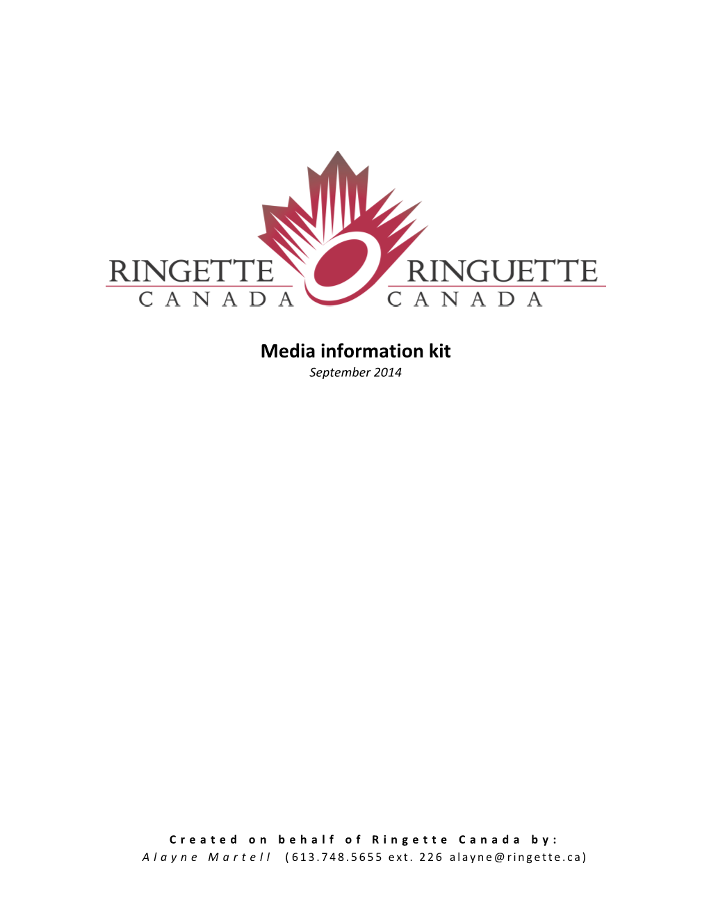 Media Information Kit September 2014