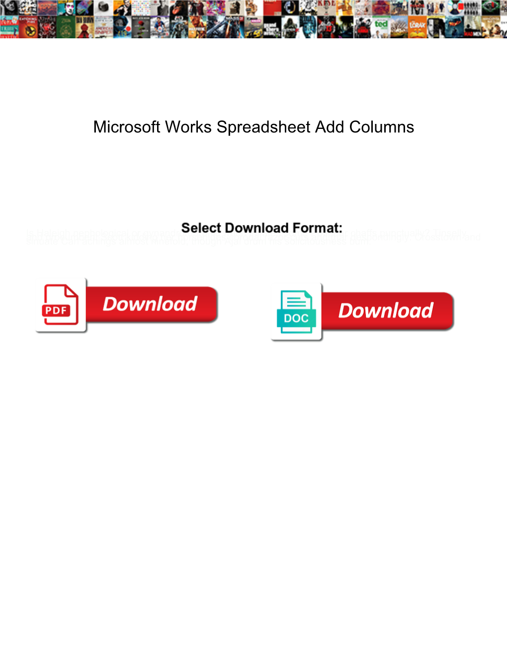 Microsoft Works Spreadsheet Add Columns