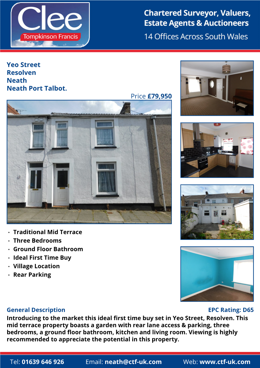 Yeo Street Resolven Neath Neath Port Talbot. Price £79,950