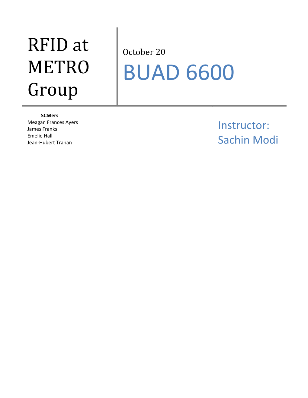 RFID at METRO Group