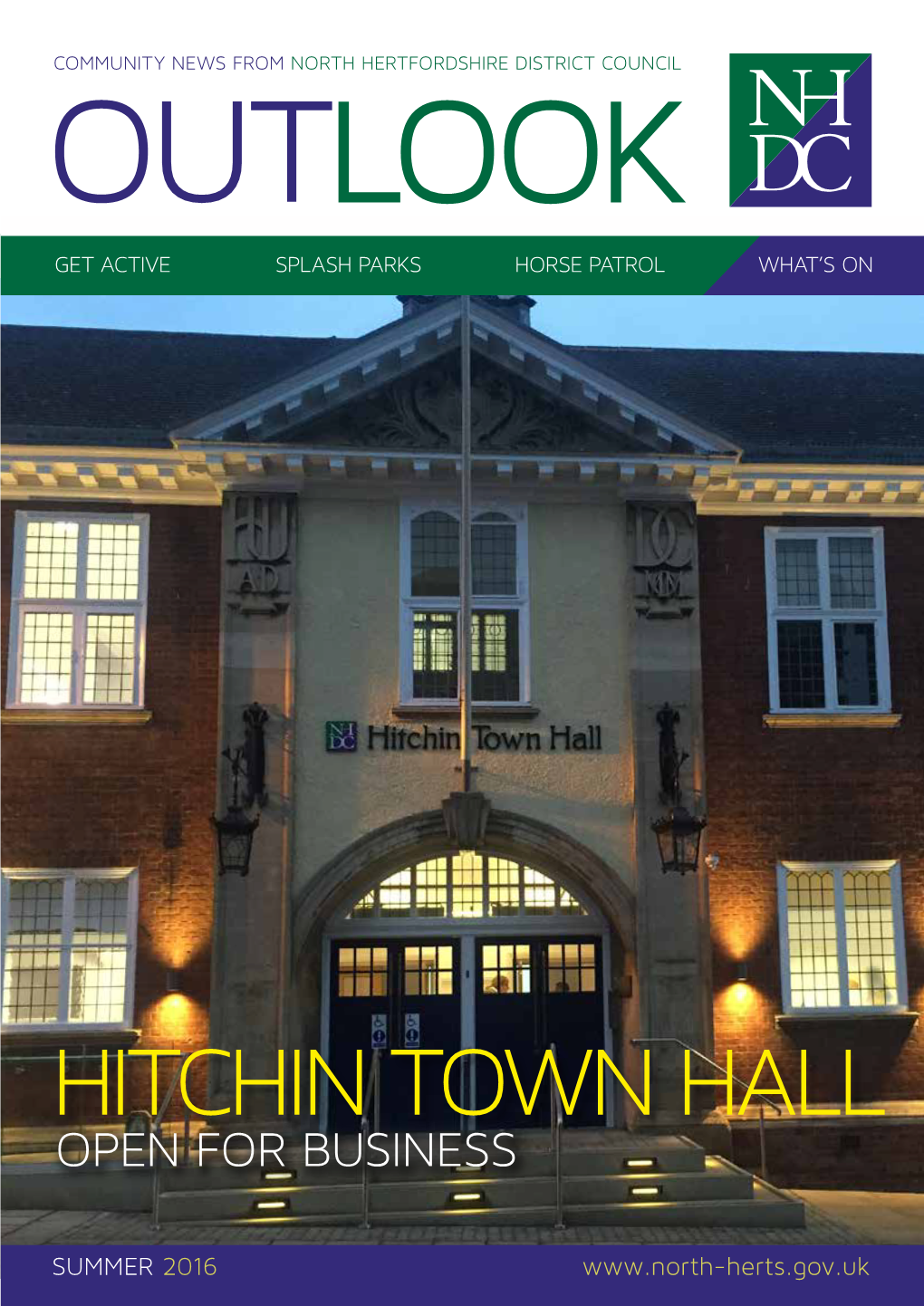 Hitchin Town Hall Open for Business