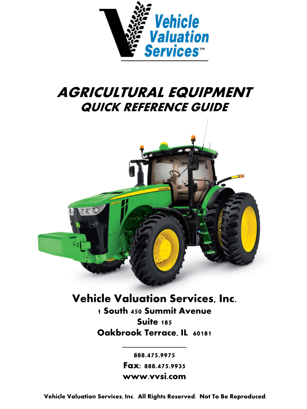 Agricultural Equipment Quick Reference Guide