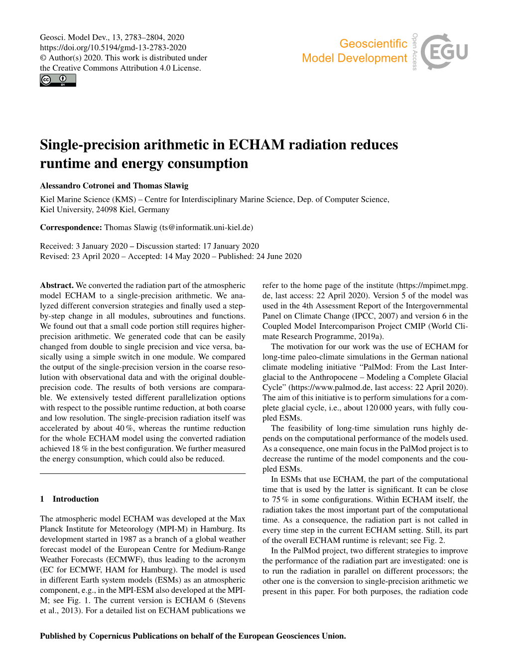 Single-Precision Arithmetic in ECHAM Radiation Reduces Runtime and Energy Consumption