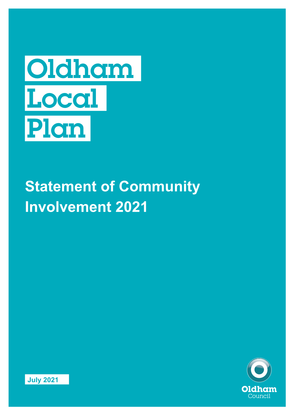 Statement of Community Involvement 2021