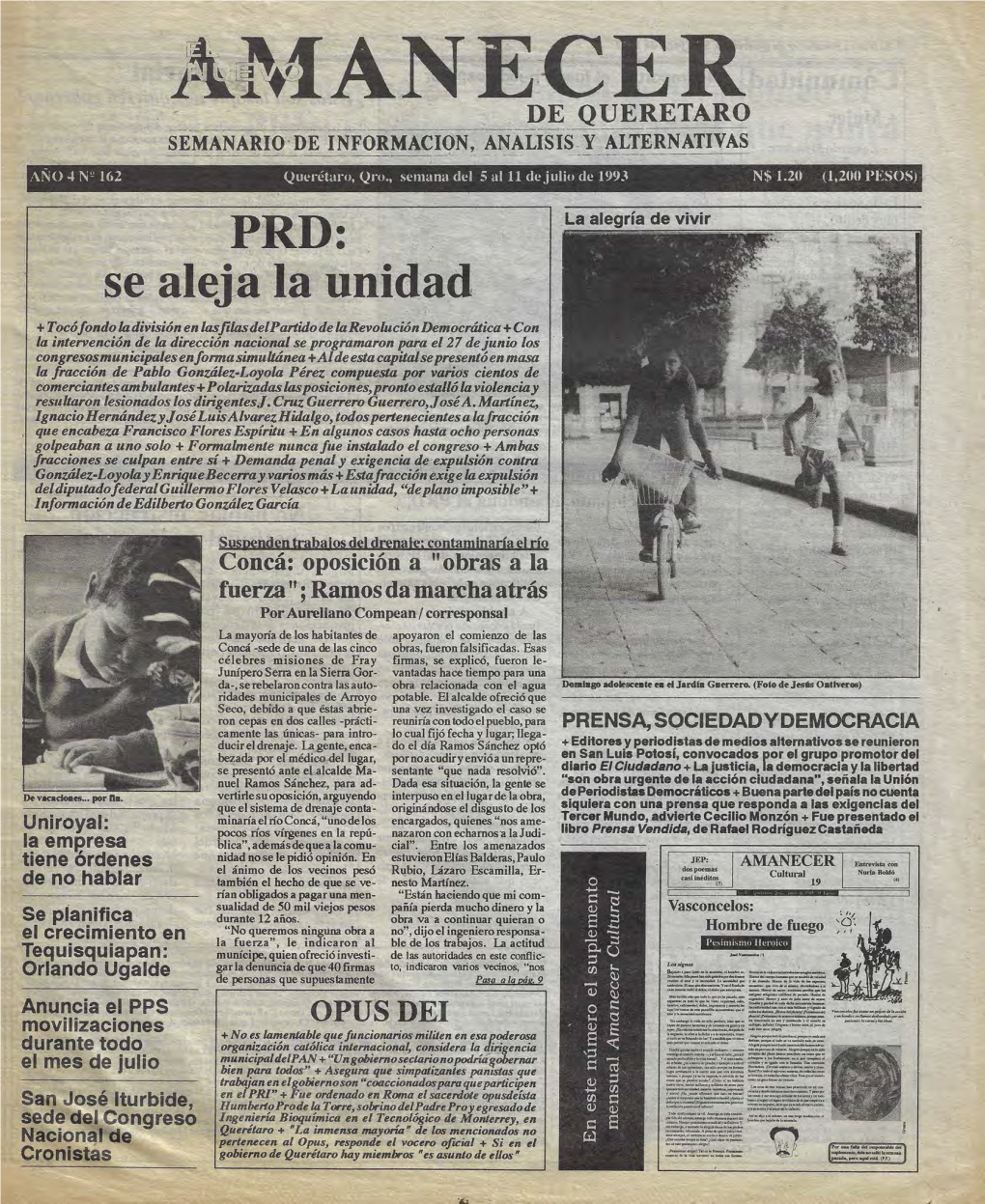 El Nuevo Amanecer De Querétaro 162, 05.07.1993