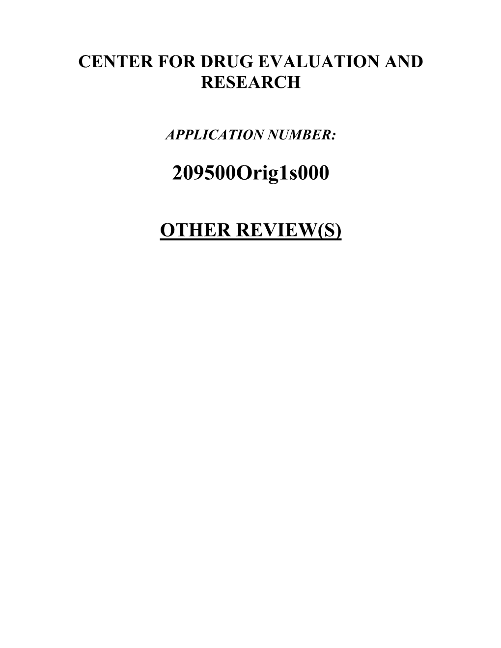 OTHER REVIEW(S) DEPARTMENT of HEALTH & HUMAN SERVICES Public Health Service