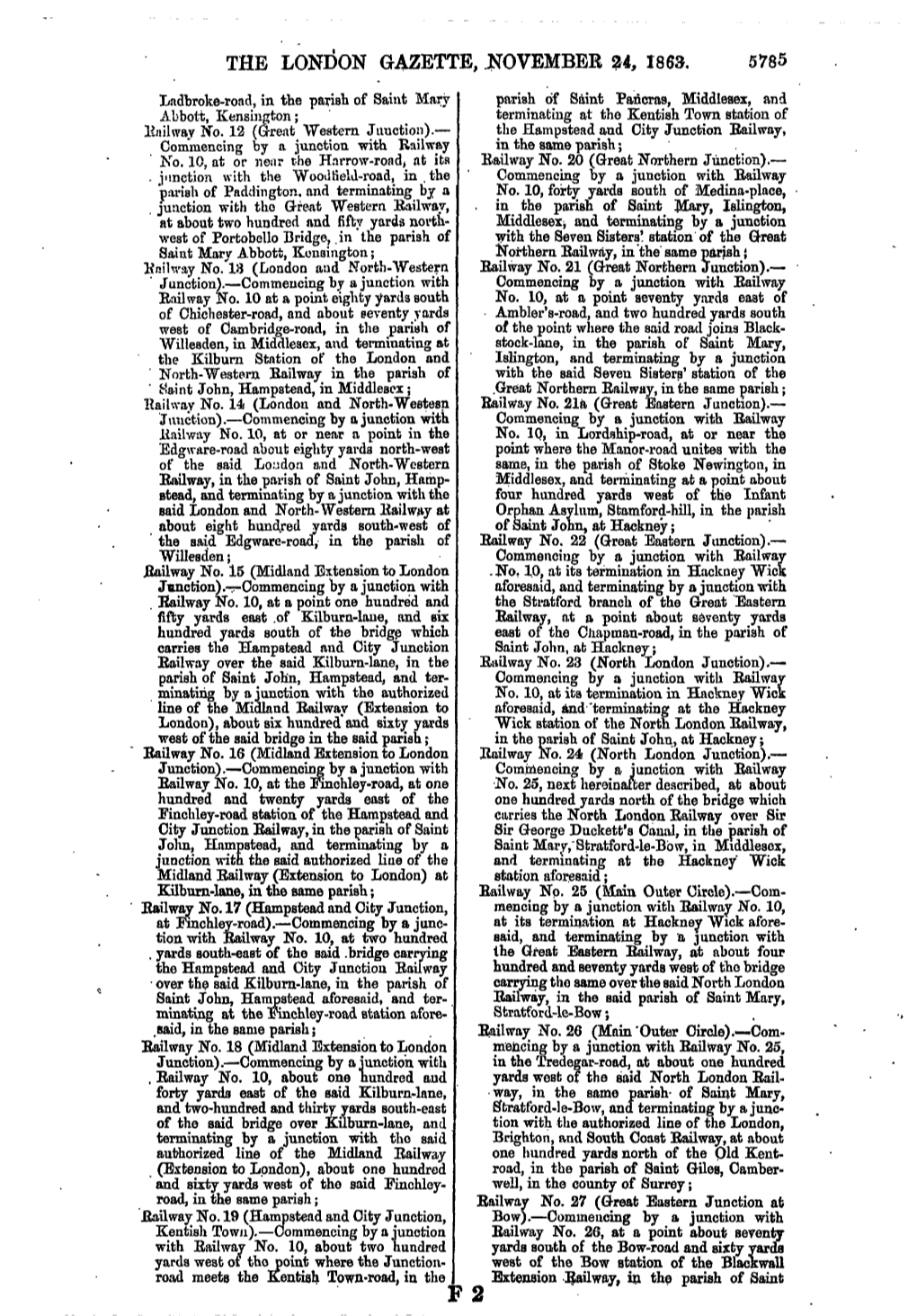 The London Gazette, November 24, 1863. 5785