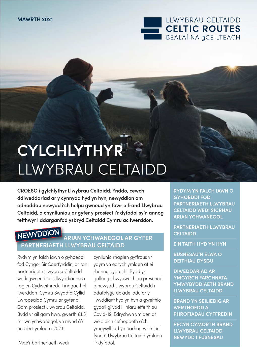 Cylchlythyr Llwybrau Celtaidd Mawrth